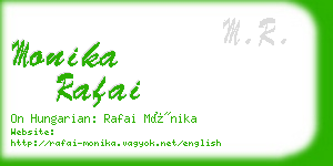 monika rafai business card